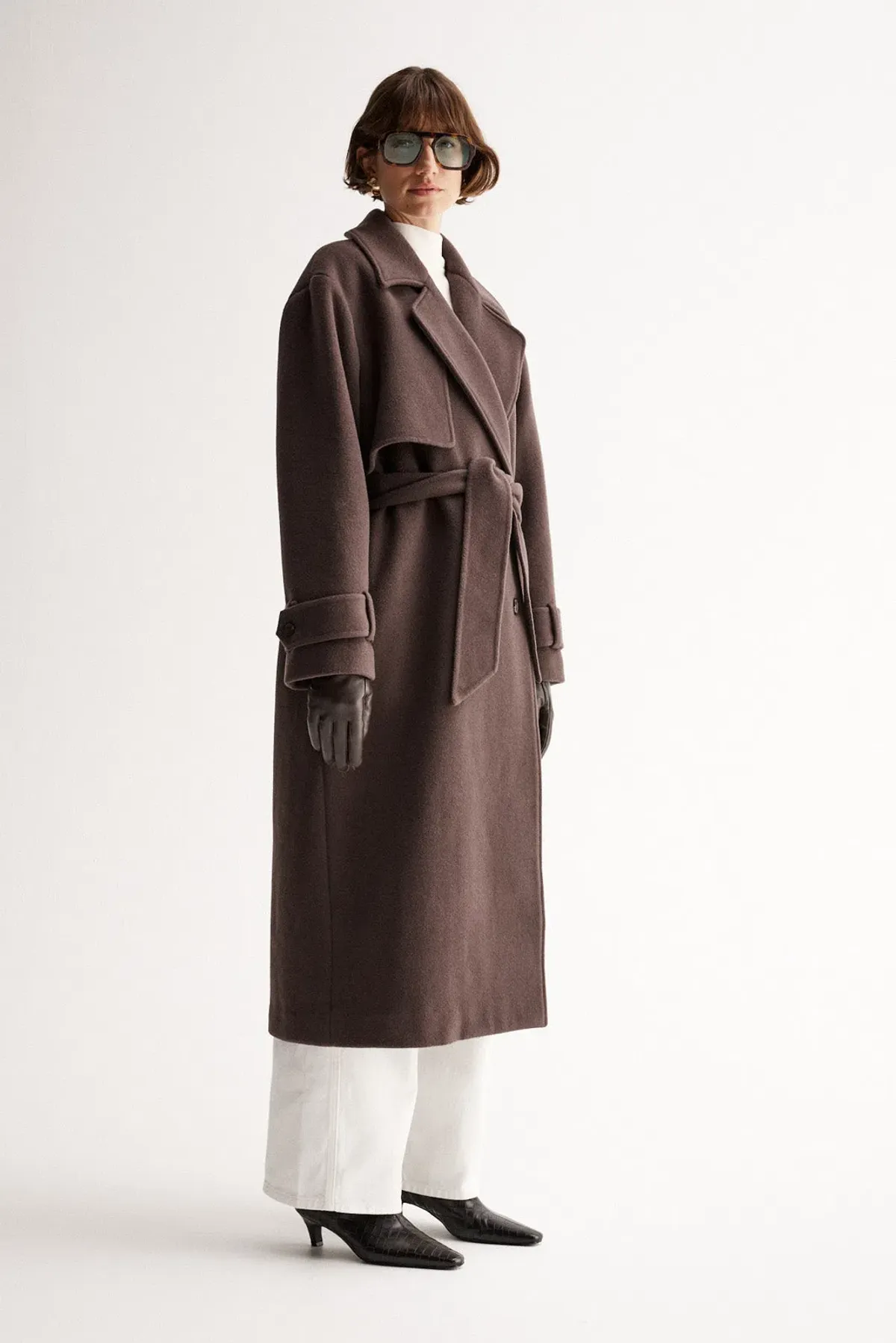 Elka Collective Arna Coat in Chocolate Brown Size 12/L - Image 2