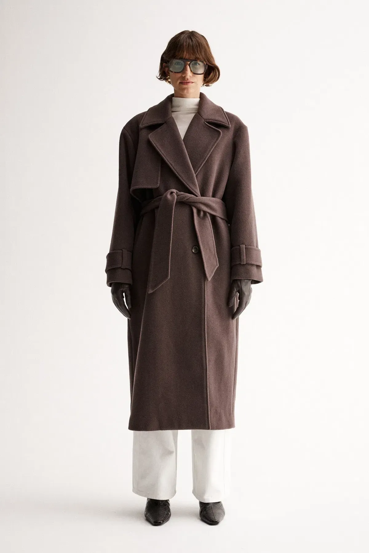 Elka Collective Arna Coat in Chocolate Brown Size 12/L - Image 1