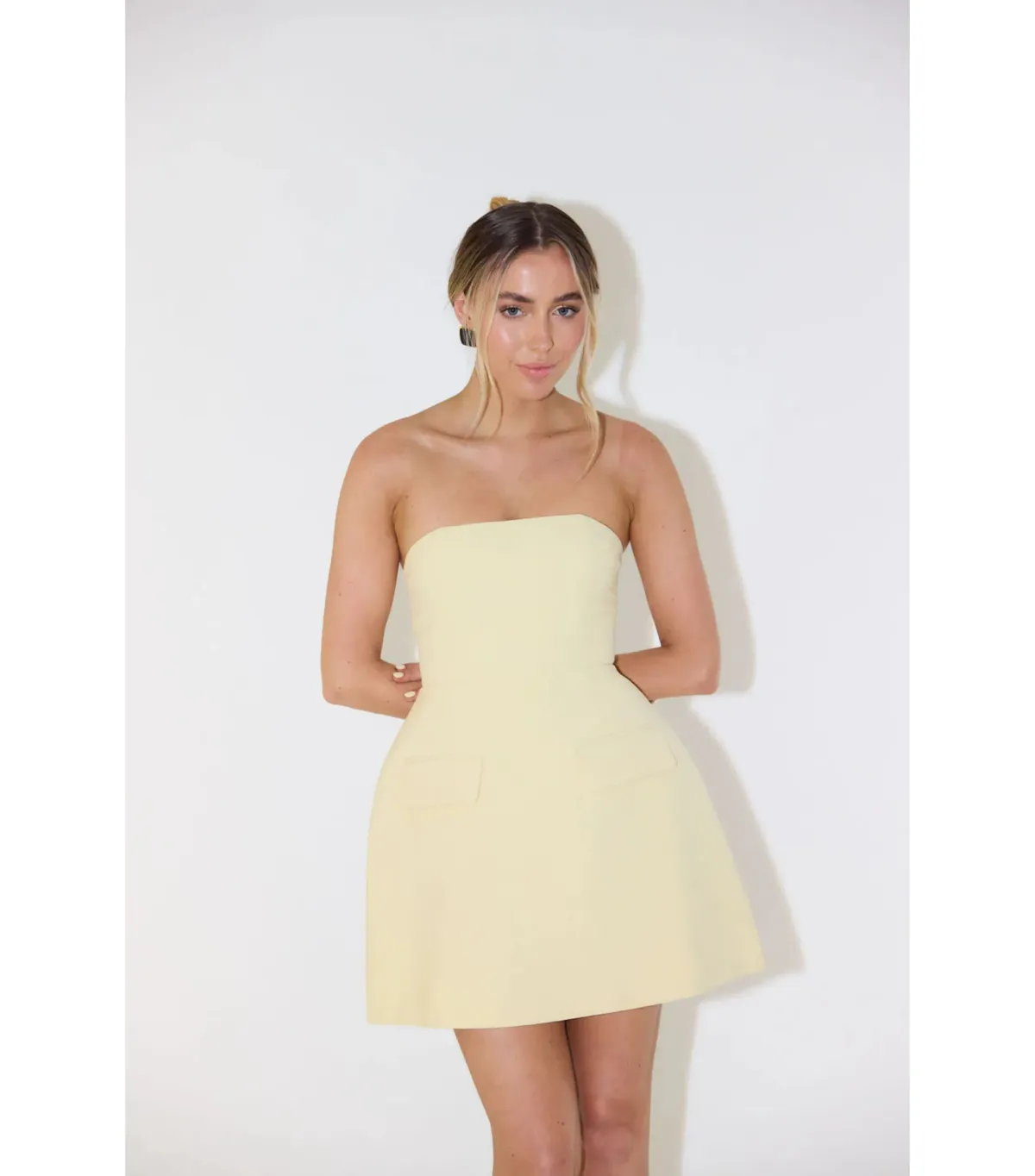 Odd Muse The Ultimate Muse Strapless Dress Lemon Size XXS/4 - Image 2