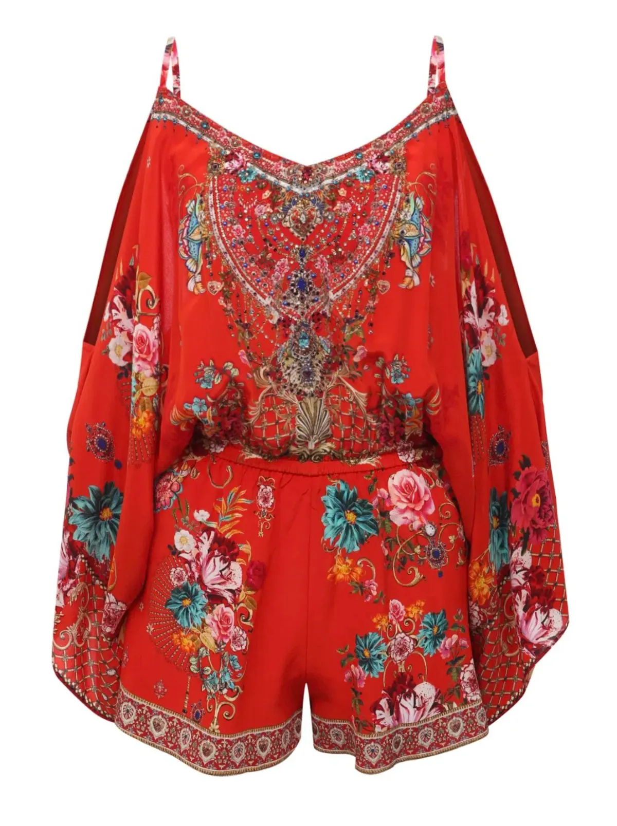 Camilla Drop Shoulder Playsuit Cameos Can Can Size S AU 10 - Image 6