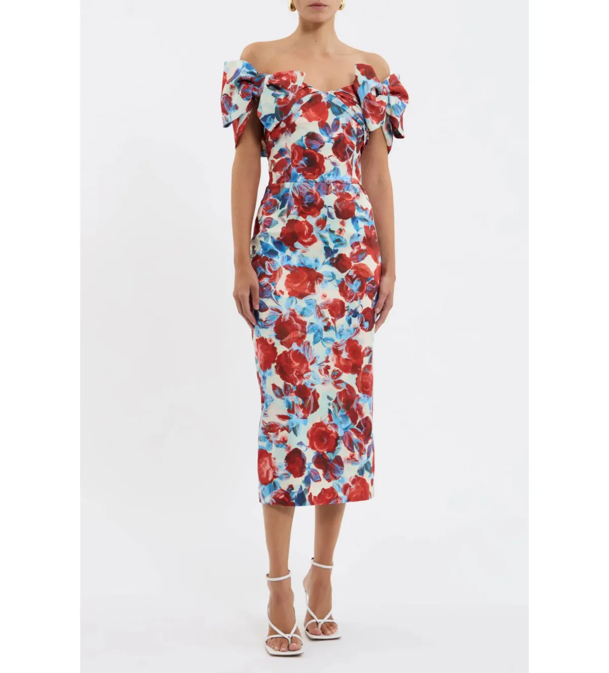 Rebecca Vallance Fleurette Midi Dress Floral Size 8 - Image 1