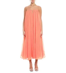 Aje Filigree Sweetheart Midi Dress Sunset Orange Size AU 12 for rent on The Volte - image 1