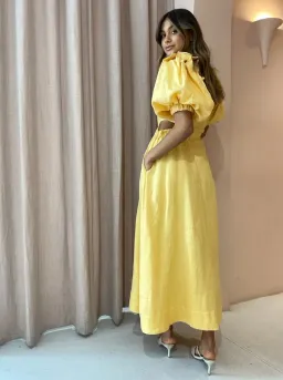 Sovere Noble Maxi Dress Buttercup Size AU 10 for rent on The Volte - image 3