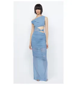Bec and Bridge Whorl Asym Maxi Dress Meridian Blue Size AU 12 for rent on The Volte - image 1