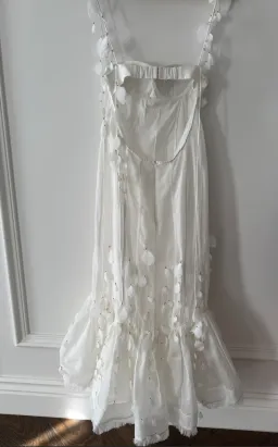 Zimmermann Botanica Petal Gown Dress in White Size AU 10 for rent on The Volte - image 4