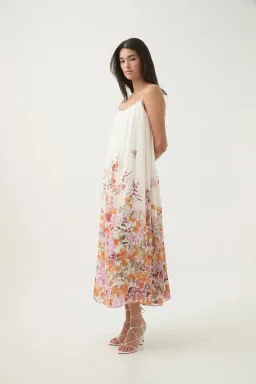 AJE Boeri Border Floral Print Midi Dress Size 8 for rent on The Volte - image 3