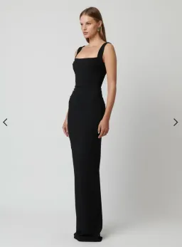 Effie Kats Marbella Gown Maxi in Black Size AU 10 for rent on The Volte - image 2