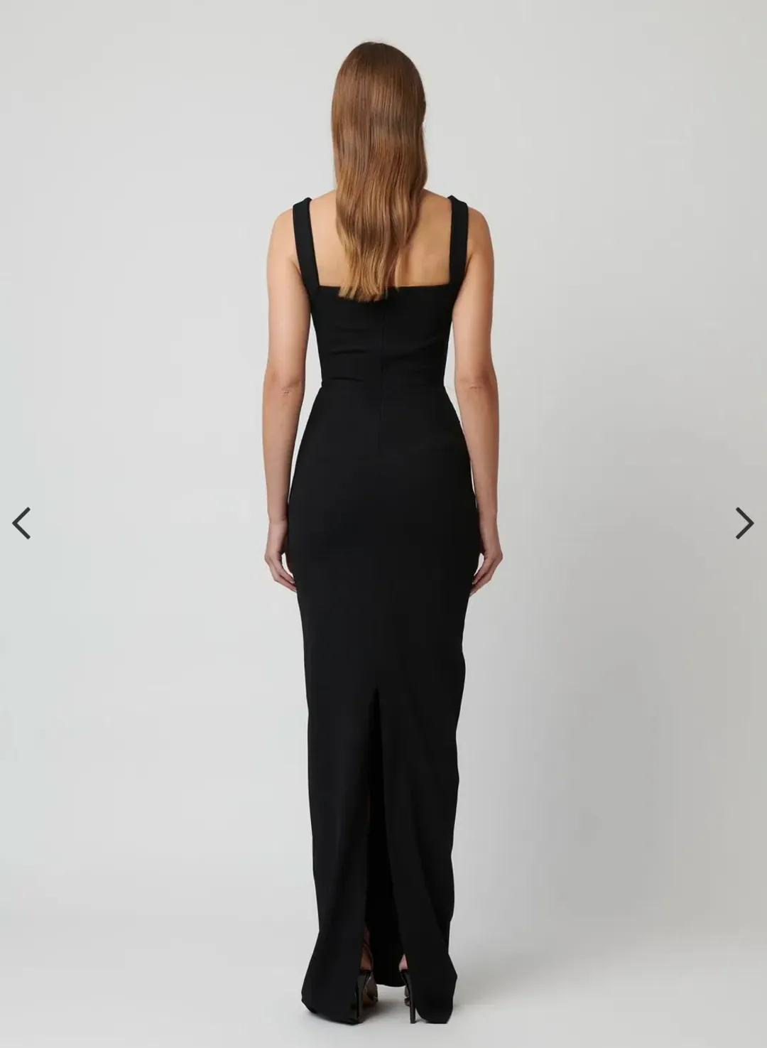 Effie Kats Marbella Gown Maxi in Black Size AU 10 for rent on The Volte - main image