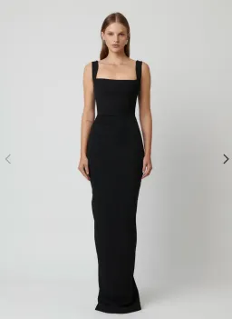 Effie Kats Marbella Gown Maxi in Black Size AU 10 for rent on The Volte - image 1