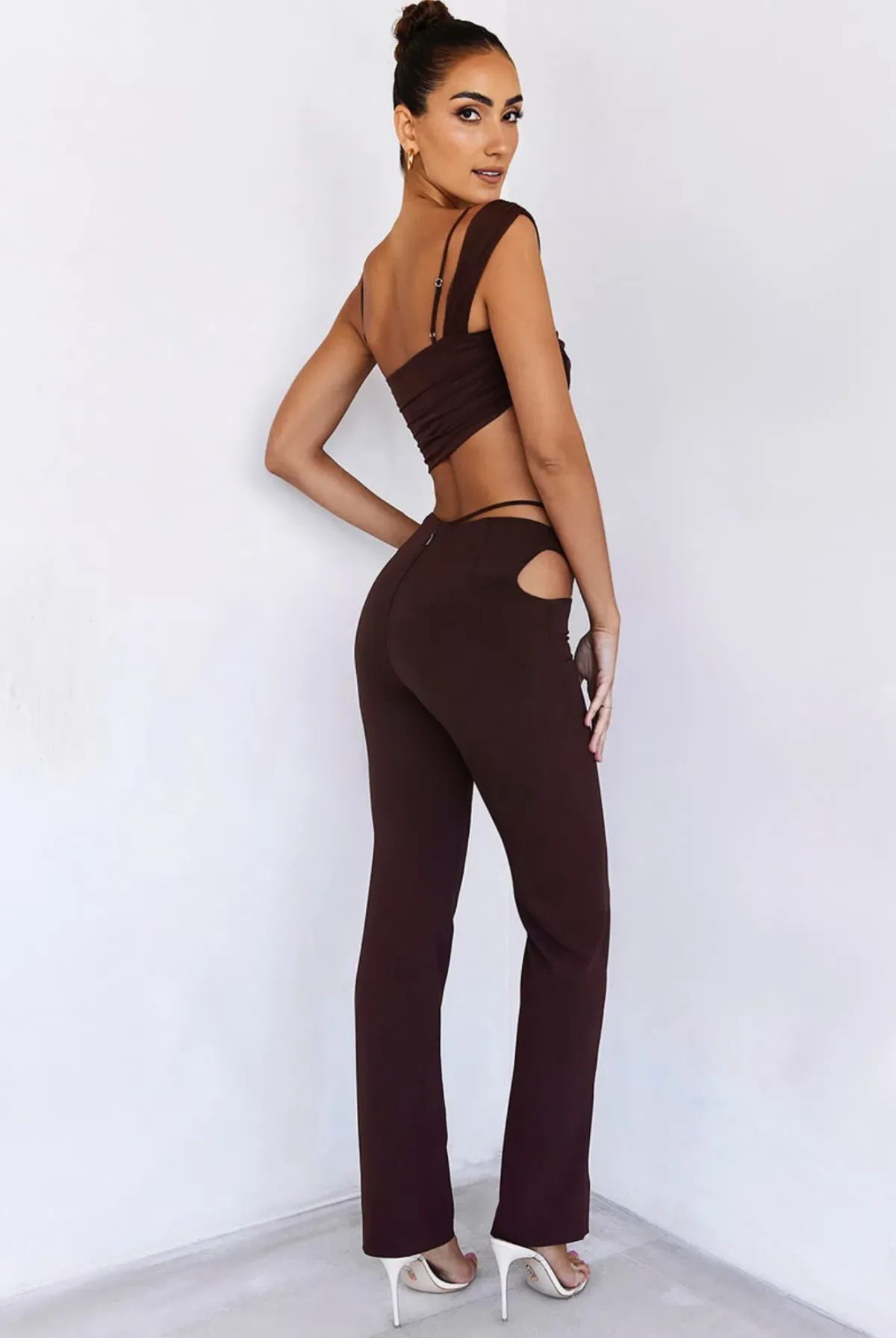 Mistress Rocks Passion Pant Set Chocolate Size 10 - Image 3