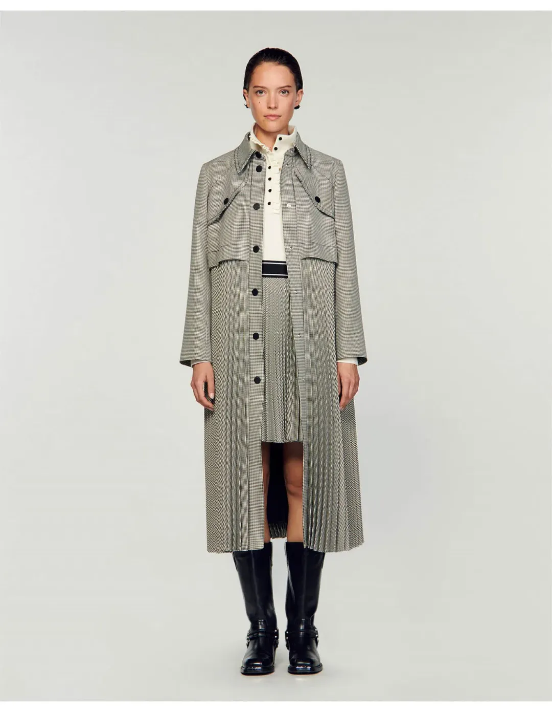 Sandro Paris Mathilda Trench Coat Size 12/L for rent on The Volte - main image