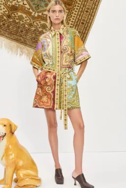 Alemais Clemenza Spliced Mini Dress Multicolour Size 16 for rent on The Volte - image 1