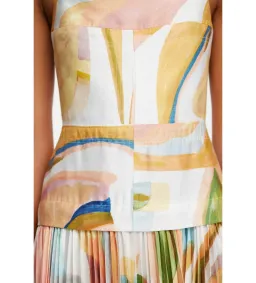Acler Leasgill Midi Dress in Cubist Canyon Size AU 10 for rent on The Volte - image 4