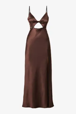 Bec and Bridge Hazel Maxi Dress in Chocolate Size AU 6 for rent on The Volte - image 3