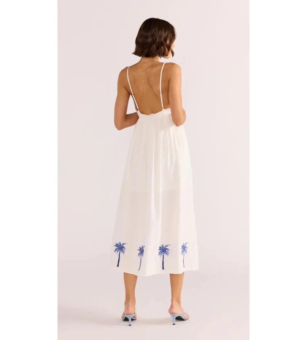 Minkpink Isadora Embroidered Midi Dress White Size 6 for rent on The Volte - main image
