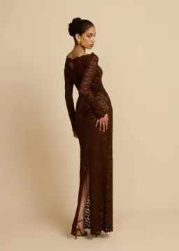 Arcina Ori Monet Maxi Dress Chocolate Brown Size M AU 10 for rent on The Volte - image 9