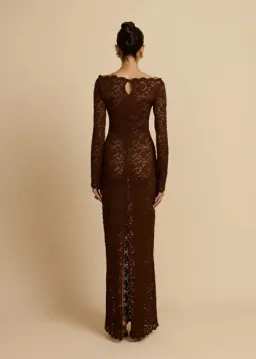 Arcina Ori Monet Maxi Dress Chocolate Brown Size M AU 10 for rent on The Volte - image 2