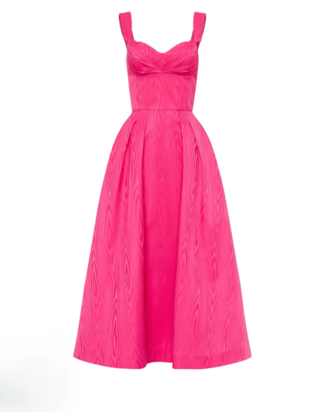 Rebecca Vallance Lyla Midi Dress Hot Pink Size 16 for rent on The Volte - main image