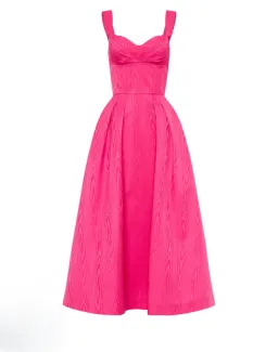 Rebecca Vallance Lyla Midi Dress Hot Pink Size 16 for rent on The Volte - image 1