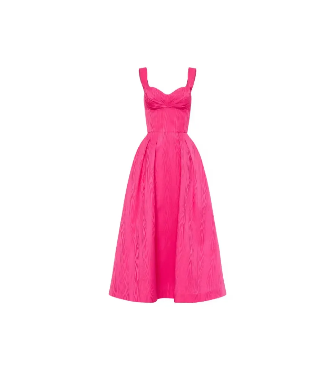 Rebecca Vallance Lyla Midi Dress Hot Pink Size 10 for rent on The Volte - main image
