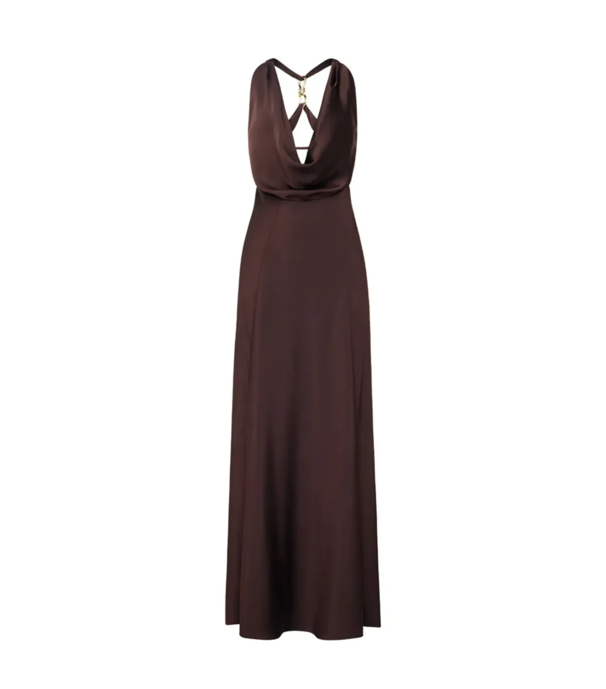 Manning Cartell Charmed Cowl Slip Maxi Dress in Dark Chocolate Brown AU 6 - Image 6