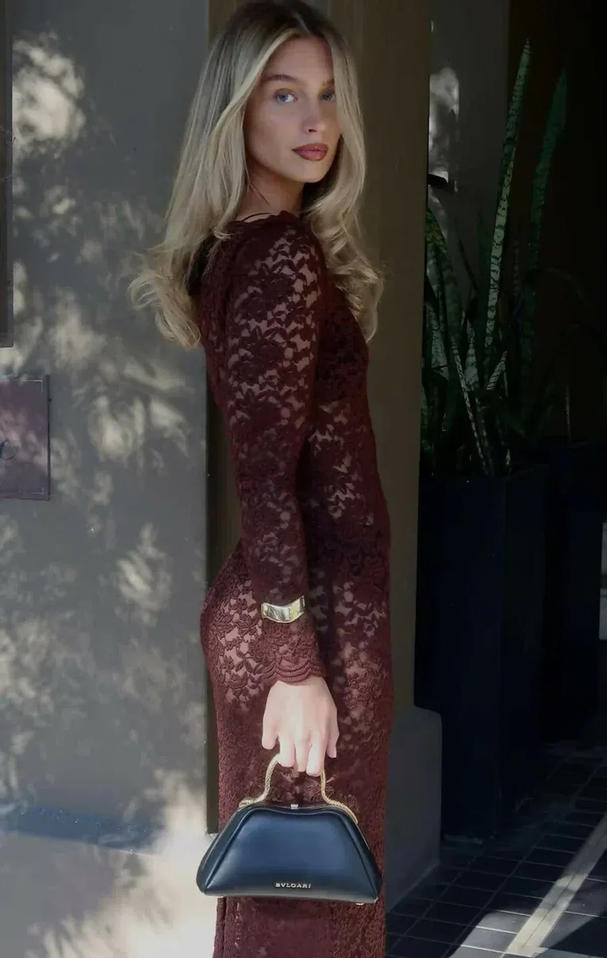 Arcina Ori Monet Dress Brown Size 8 - Image 3