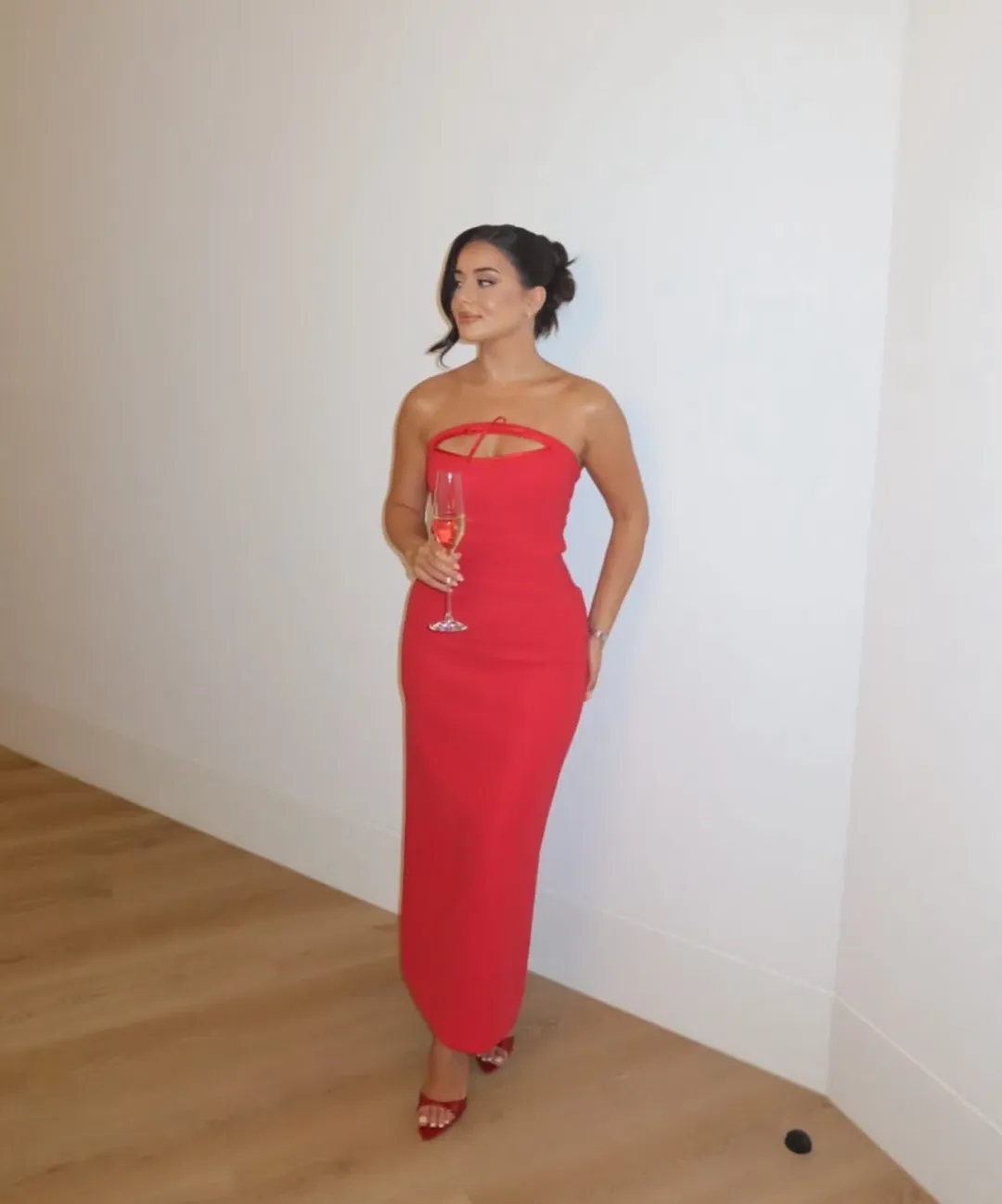 Rayane Bacha Margot Maxi Dress Red Size 8 for rent on The Volte - main image