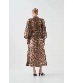Aje Isabella Shirtdress Leopard Print Size AU 12 for rent on The Volte - image 4