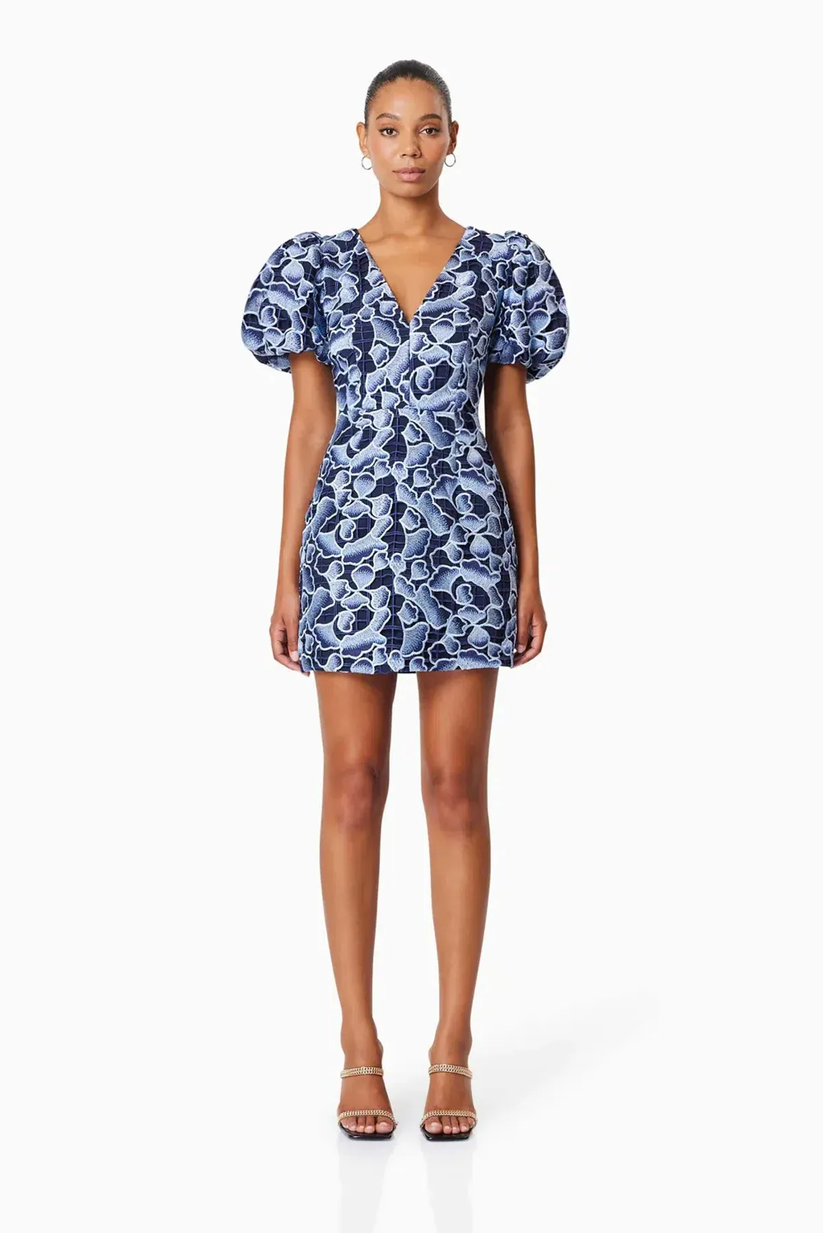 Elliatt Mila Mini Dress In Blue Size 6 - Image 4