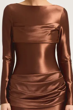 Tojha Hadleigh Maxi Dress Brown Size 10 for rent on The Volte - image 5