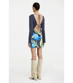 Significant Other The Merida Mini Dress in Midnight Botanic Size AU 8 for rent on The Volte - image 3