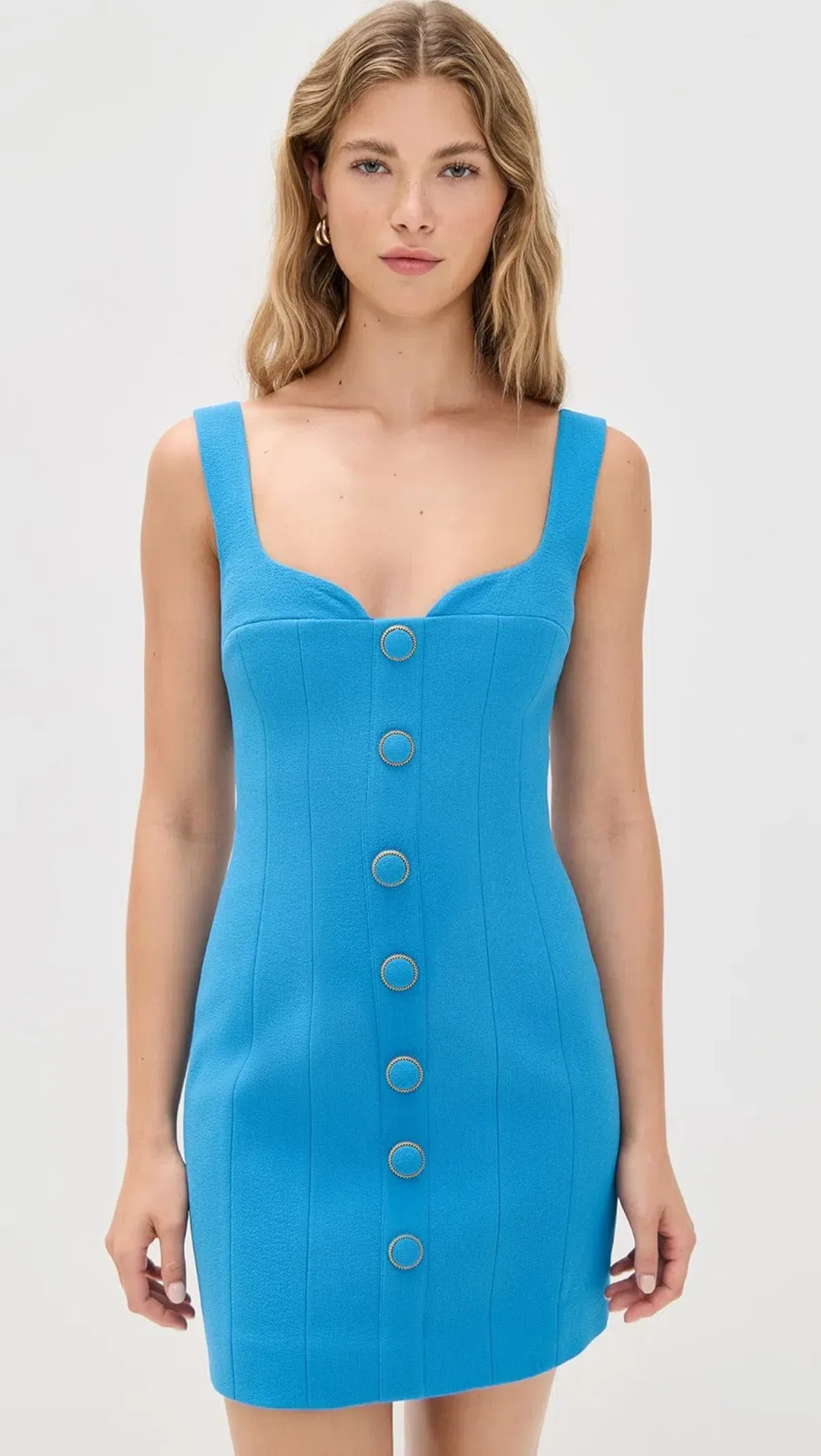 Rebecca Vallance Skyla Button Mini Dress Size 8 - Image 1