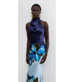 Rebecca Vallance Cyran Maxi Dress Navy Floral Size 8 for rent on The Volte - image 2