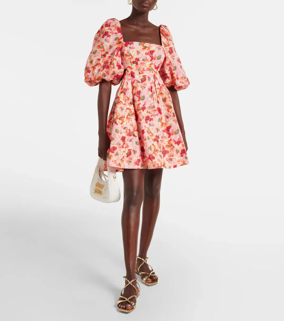 Zimmermann Lightburst Cutout Linen Mini Dress Floral Size 2 / AU 12 for rent on The Volte - main image