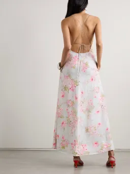 Zimmermann Halliday Lace Trimmed Maxi Dress Floral Print Size 2 AU 12 for rent on The Volte - image 2