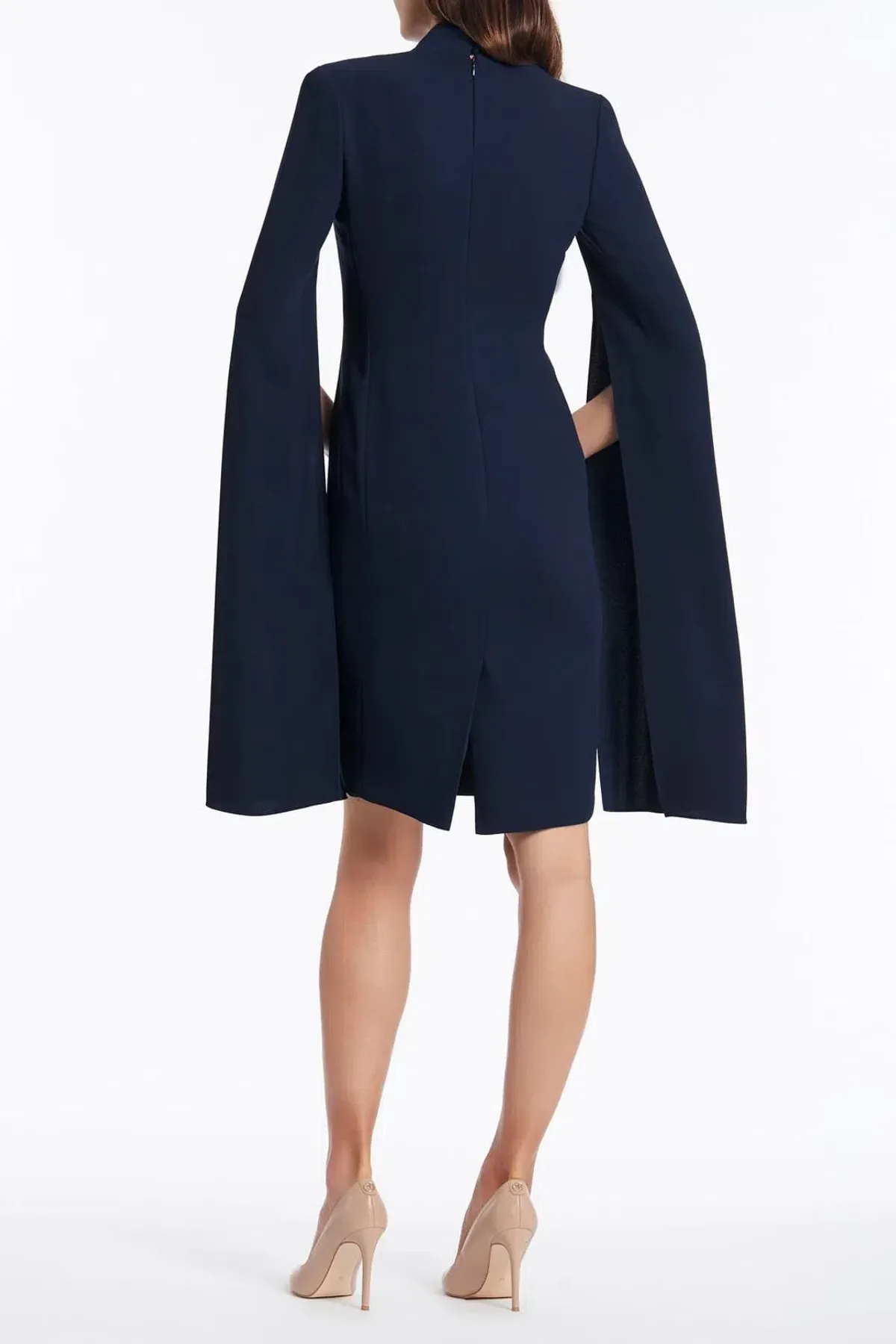 Carla Zampatti Celebration Dress Mini Navy Size AU 8 - Image 2
