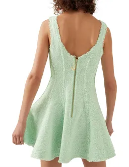 Aje Anais Boucle Mini Dress Mint Green Size 6 for rent on The Volte - image 3