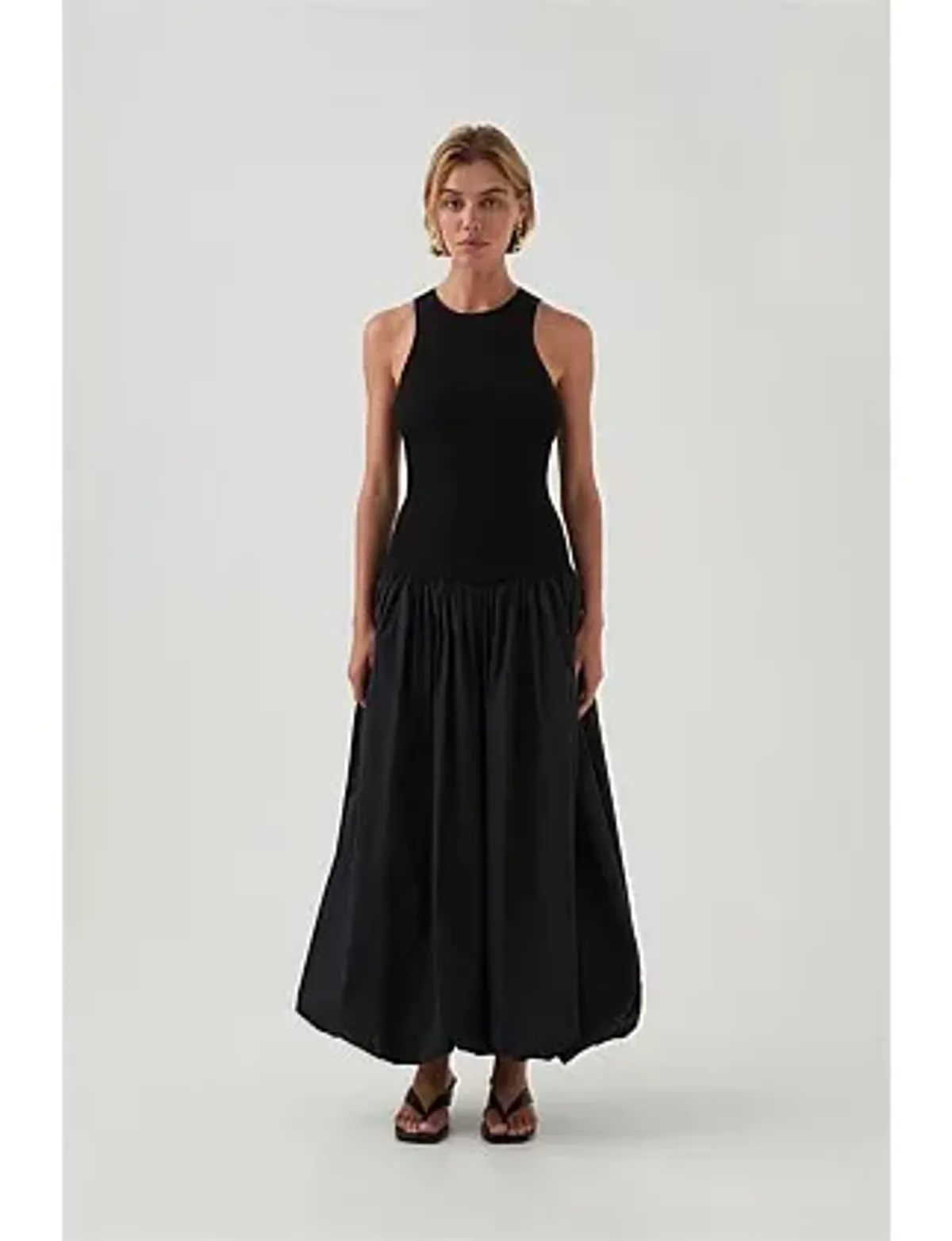 Havana Bubble Midi Dress Black Size 8/S - Image 8