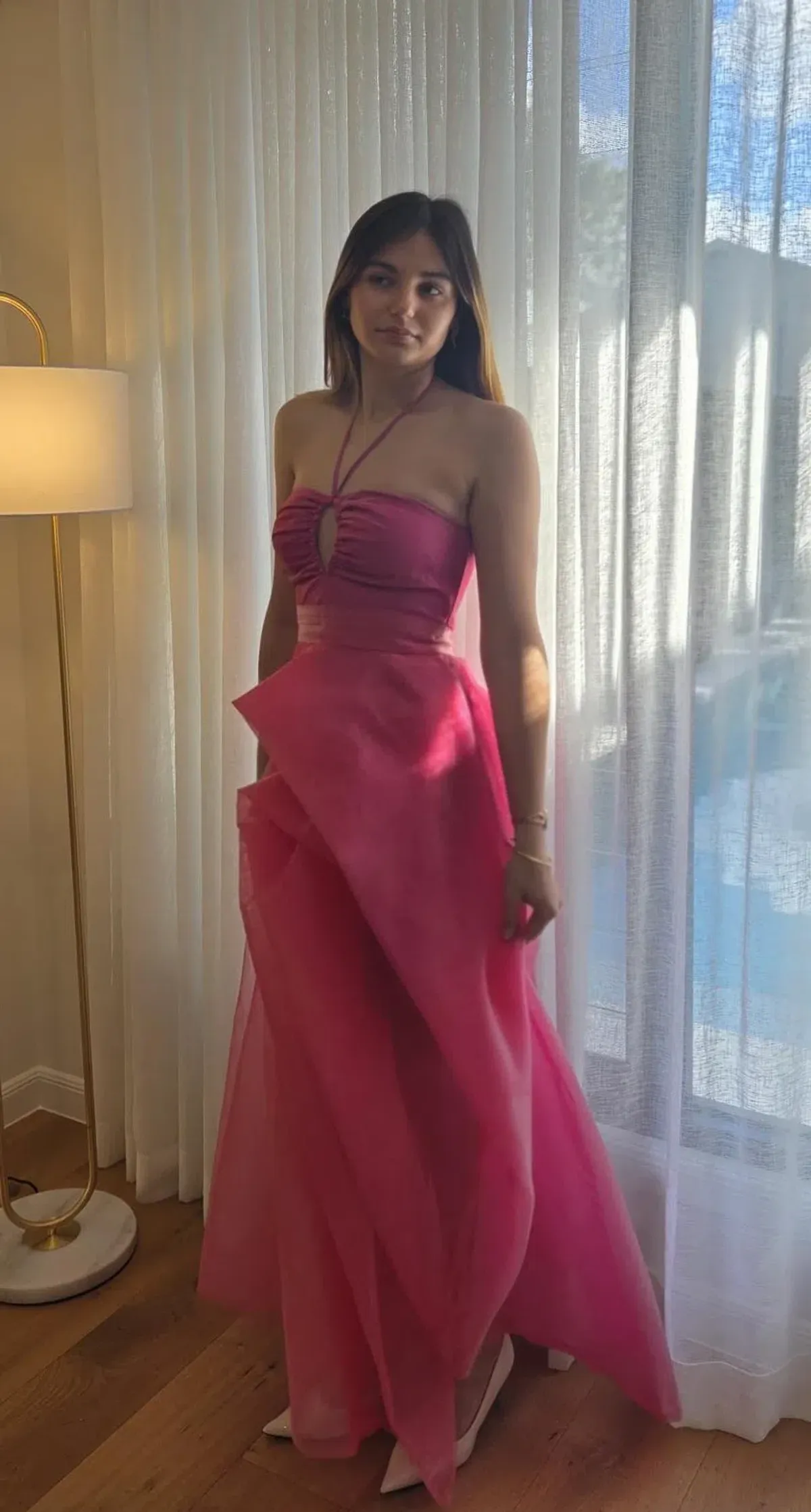 Elle Zietoune Laylani Maxi Dress Pink Size 8 - Image 4