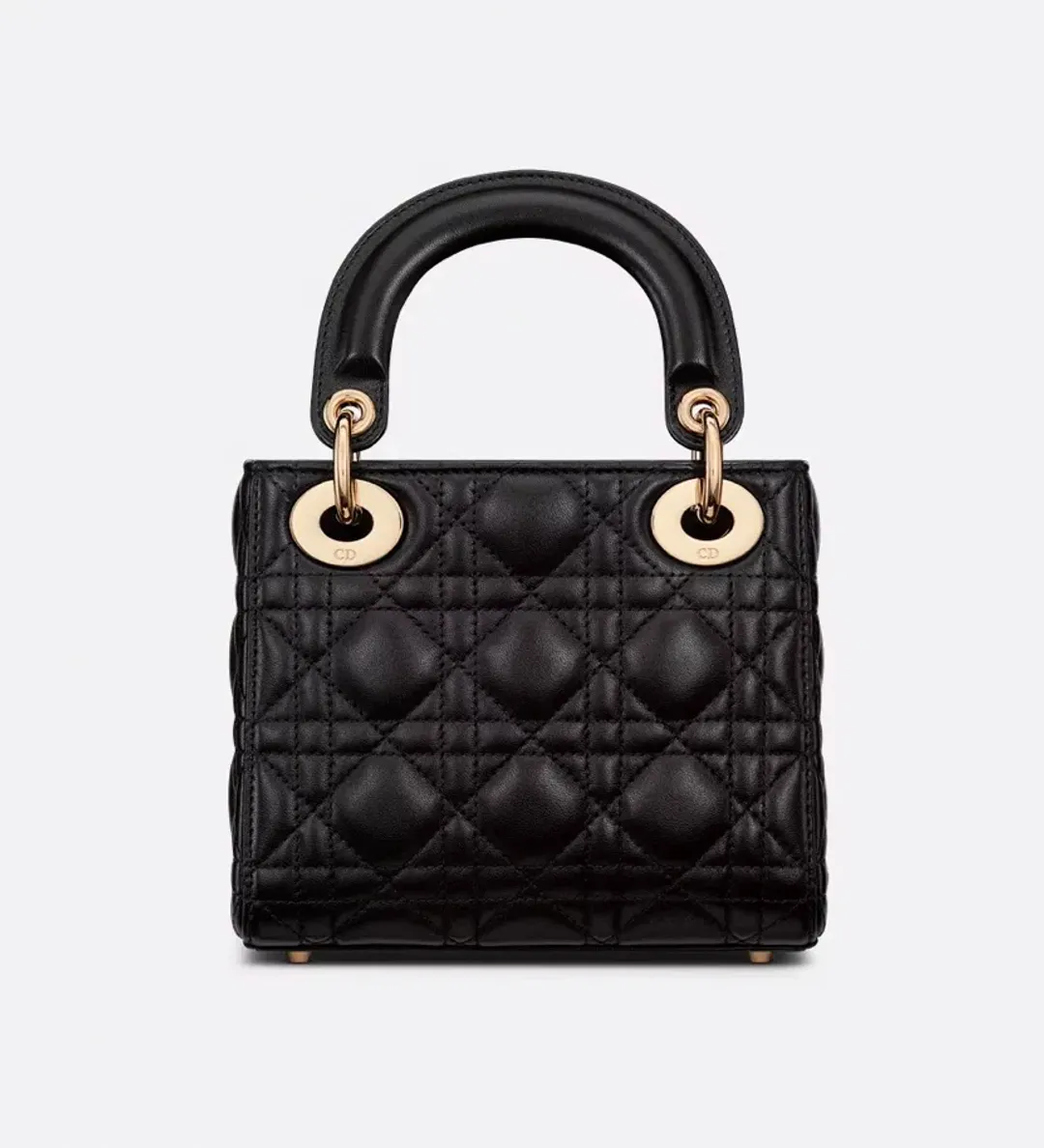 Mini Lady Dior Bag Black Cannage Lambskin for rent on The Volte - main image
