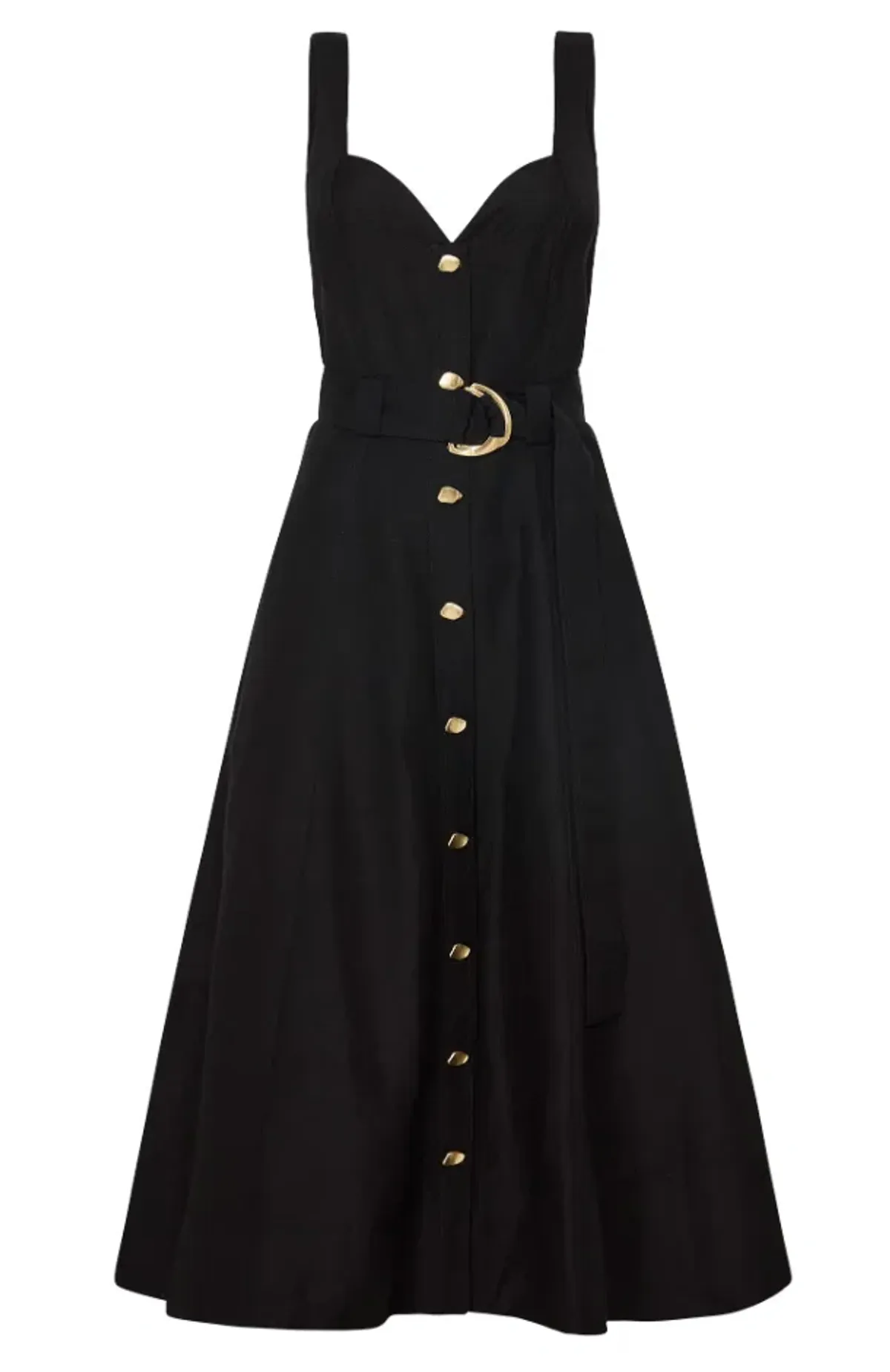 Aje Clay Belted Midi Dress in Black Size AU 8 - Image 4