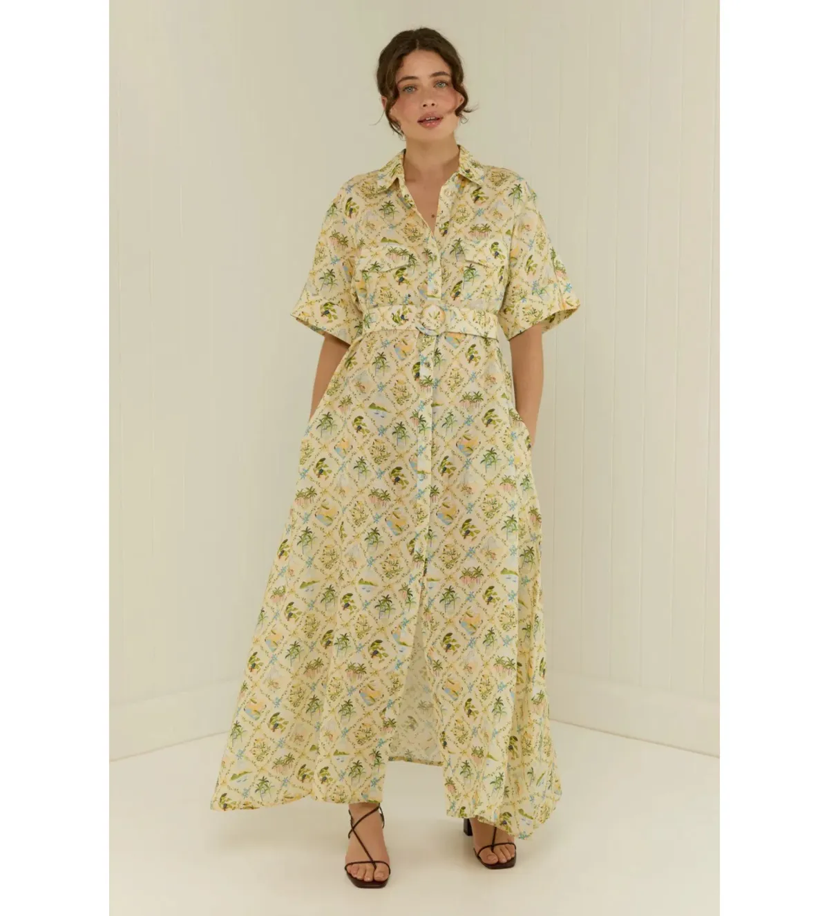 Palm Noosa Memento Maxi Dress Honolulu Size AU 10 - Image 1