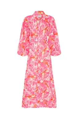 Palm Noosa Noddy Dress Pink Lobster Maxi Size AU 10 for rent on The Volte - image 3