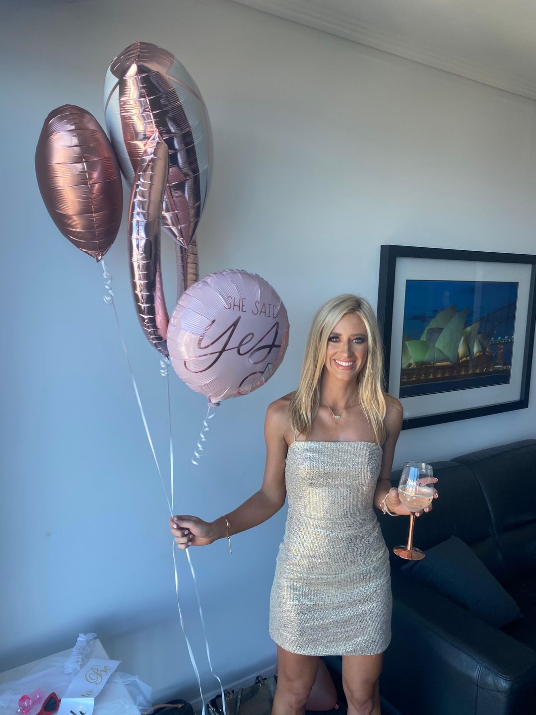 Manning Cartell Metallic Mesh Mini Dress Gold Size 6 for rent on The Volte - main image