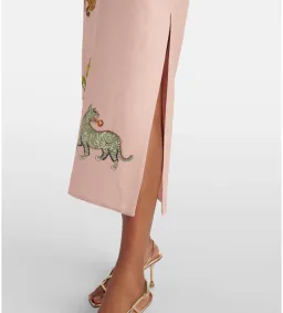 Alemais Hazel Printed Linen Blend Maxi Dress in Pink Size 10 for rent on The Volte - image 4