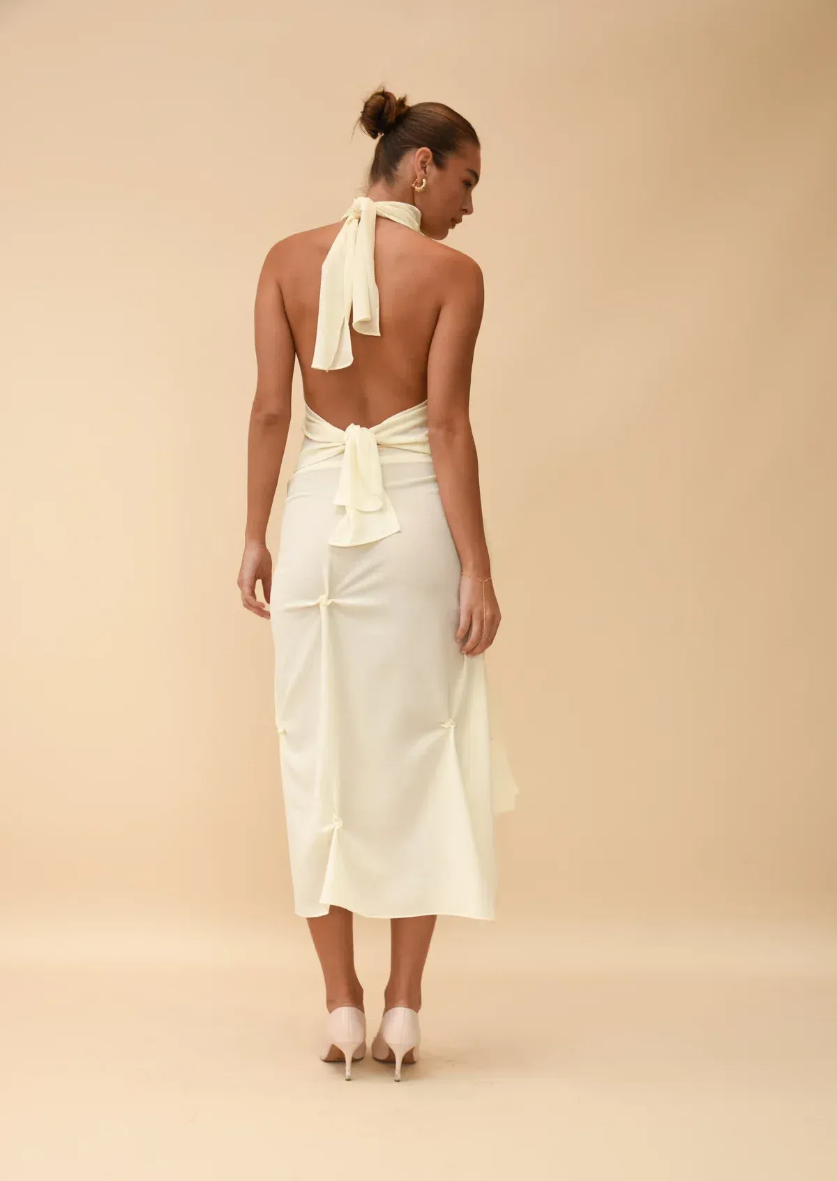 Koster Kulture Marbella Halter & Skirt Ivory Size S / AU 6-8 - Image 3