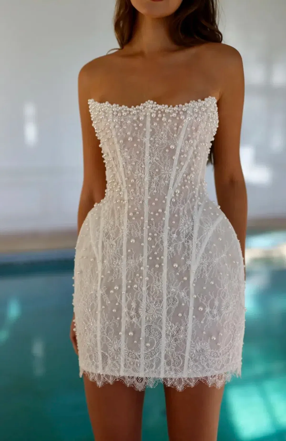 Rosie Etienne Olivia Mini Dress White Size 8 - Image 4