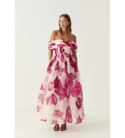 Aje Cordelia Corseted Maxi Dress Falling Florals Size AU 10 for rent on The Volte - image 1