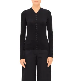 Alexander Wang Long Sleeve High Neck Cardigan Black One Size for rent on The Volte - image 2