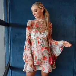 Thurley Meadow Dress Print Size 8 for rent on The Volte - image 4